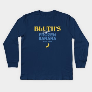 Bluth's original frozen banana since 1953 - vintage logo Kids Long Sleeve T-Shirt